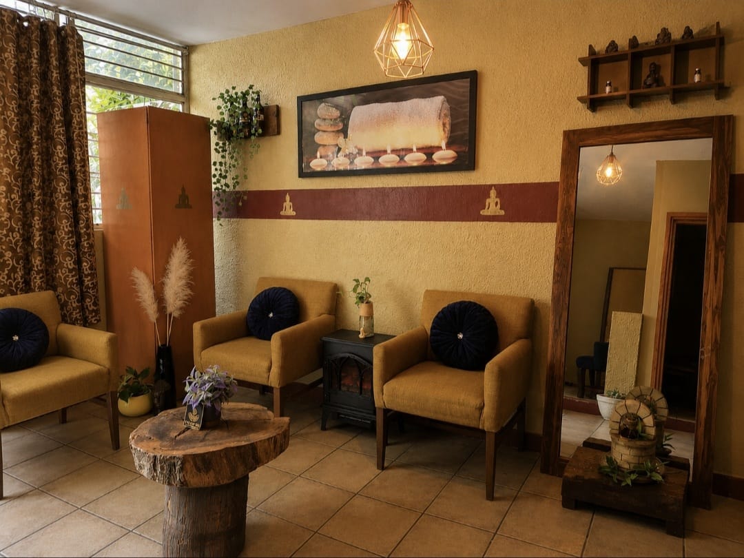 Interior del spa VILRIV — ambiente zen y elegante